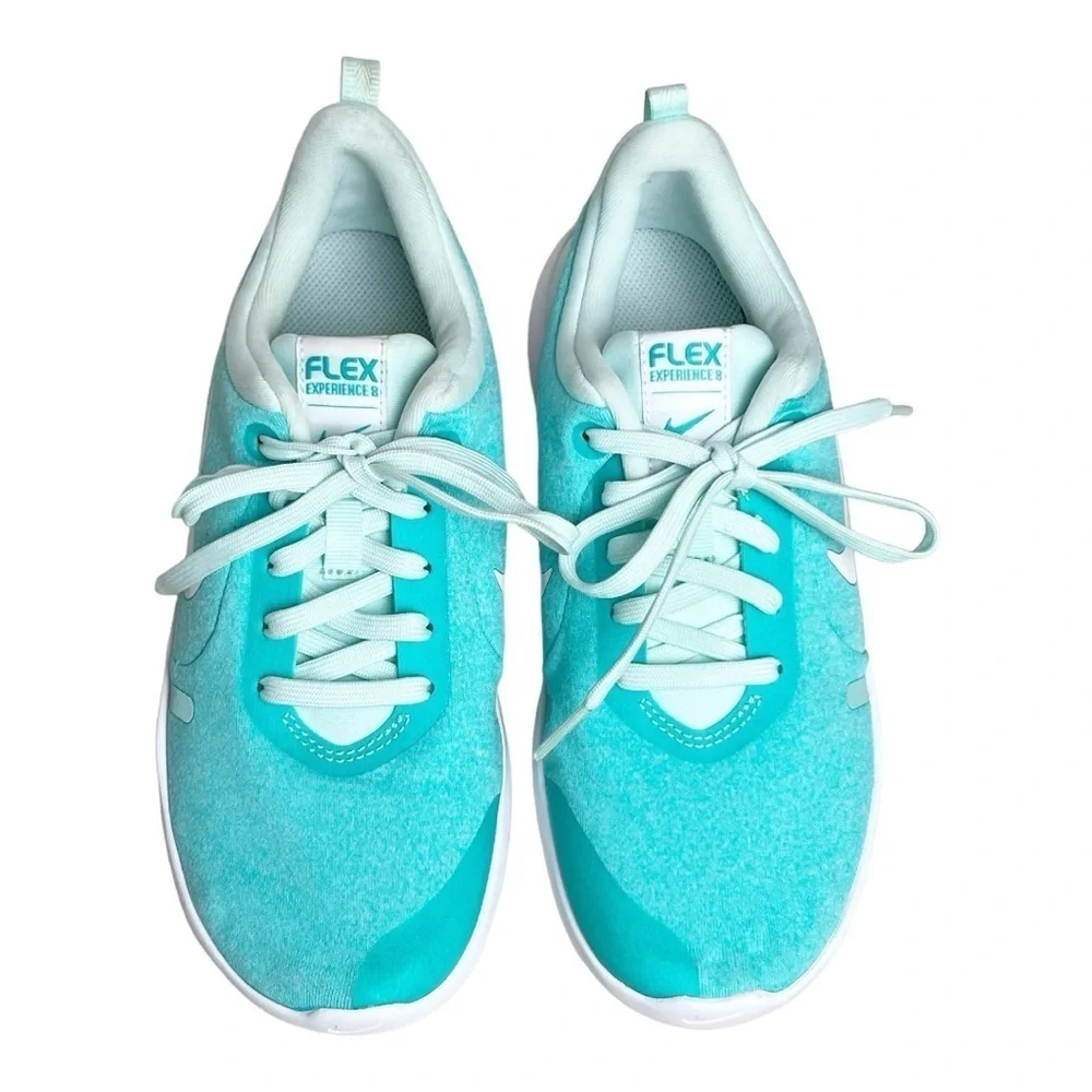 Nike Flex Experience Run 8 Shoe Teal/White Size 6